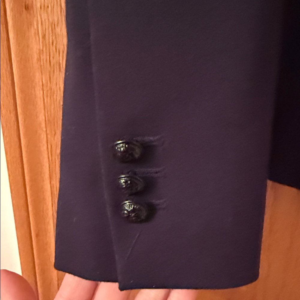 Zara Navy Women's Blazer - Picture 3 of 4